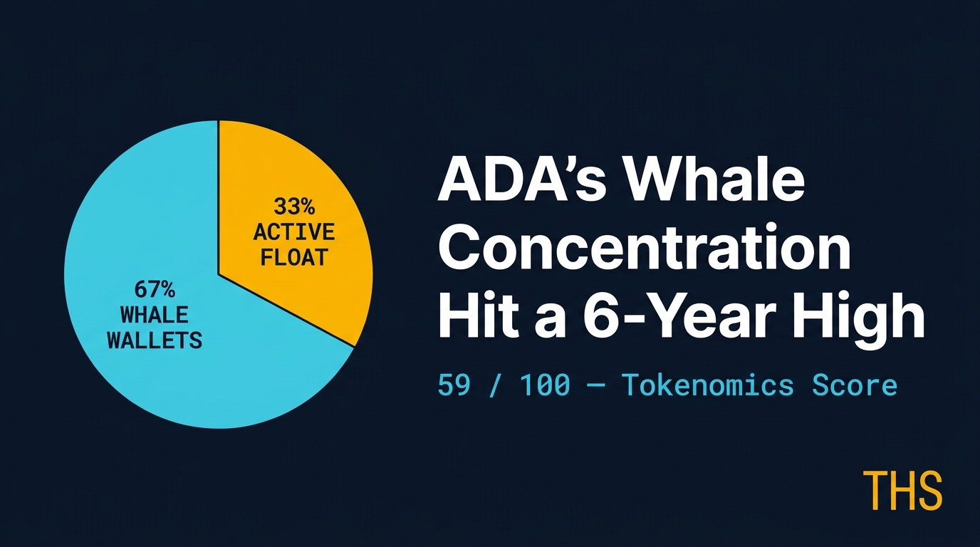 ADA whale concentration tokenomics — Token Health Scan