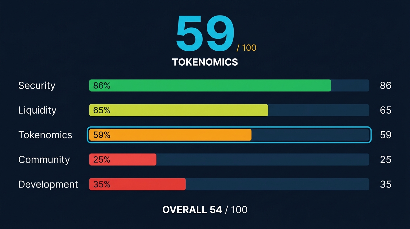 THS full dimension scores for ADA. Overall: 54/100.