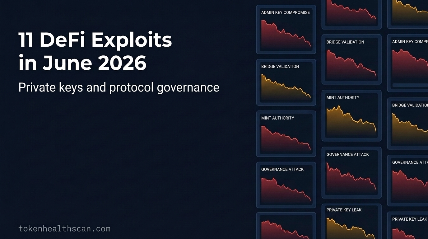 11 DeFi exploits June 2026 — $76.5M mapped to three operational failure modes