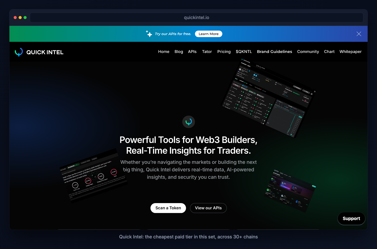 Quick Intel's scanner and trading-intelligence suite