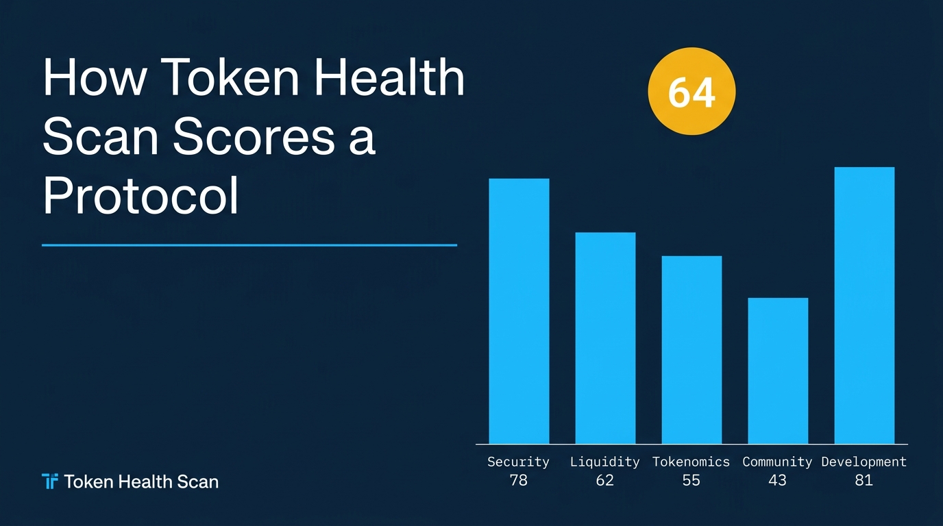 How Token Health Scan Scores a Protocol: The 5-Dimension Methodology